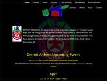 Tablet Screenshot of detroitarchers.com